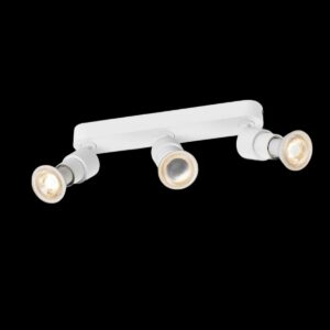 PURI 2.0 Basic, Wand- und Deckenaufbauleuchte, long, rund, 3 x max. 6 W GU10, weiß