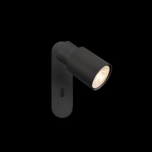 PURI 2.0 Tube, Wand- und Deckenaufbauleuchte, Schalter, rechteckig, 1x max. 6 W GU10, schwarz