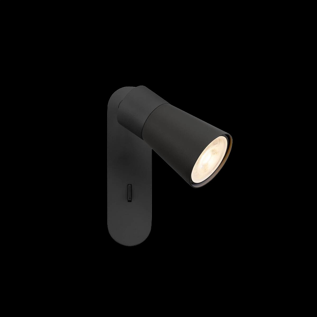 PURI 2.0 Cone, Wand- und Deckenaufbauleuchte, Schalter, rechteckig, 1x max. 6 W GU10, schwarz