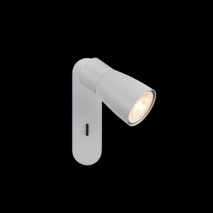 PURI 2.0 Dome, Wand- und Deckenaufbauleuchte, Schalter, rechteckig, 1x max. 6 W GU10, grau