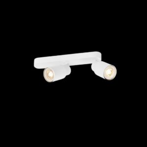 PURI 2.0 Tube, Wand- und Deckenaufbauleuchte, asymmetrisch, 2 x max. 6 W GU10, weiß