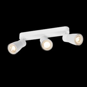 PURI 2.0 Dome, Wand- und Deckenaufbauleuchte, long, 3 x max. 6 W GU10, weiß