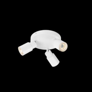 PURI 2.0 Tube, Wand- und Deckenaufbauleuchte, rund, 3 x max. 6 W GU10, weiß