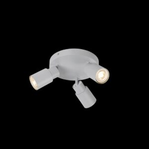 PURI 2.0 Tube, Wand- und Deckenaufbauleuchte, rund, 3 x max. 6 W GU10, grau