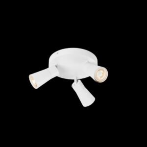PURI 2.0 Cone, Wand- und Deckenaufbauleuchte, rund, 3 x max. 6 W GU10, weiß