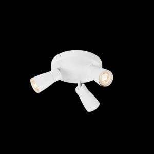 PURI 2.0 Dome, Wand- und Deckenaufbauleuchte, rund, 3 x max. 6 W GU10, weiß
