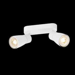 PURI 2.0 Dome, Wand- und Deckenaufbauleuchte, long, 2 x max. 6 W GU10, weiß