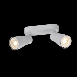 PURI 2.0 Dome, Wand- und Deckenaufbauleuchte, long, 2 x max. 6 W GU10, grau