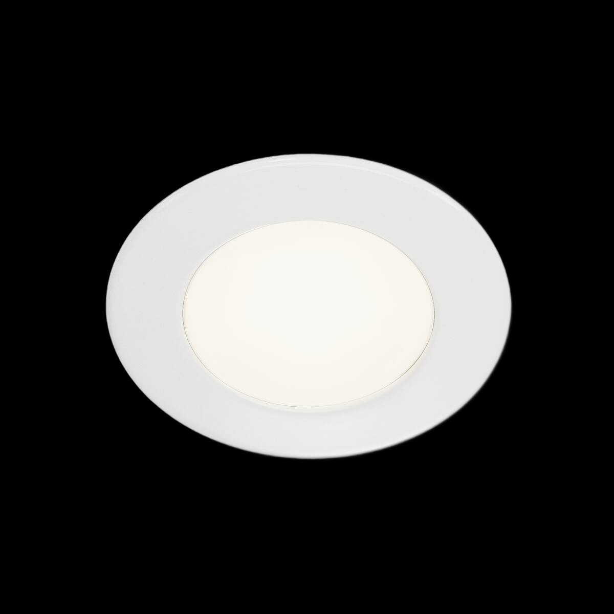 DL 126, Einbauleuchte, LED SMD, 3000 K, rund, weiß, max. 3 W, inkl. Blattfedern