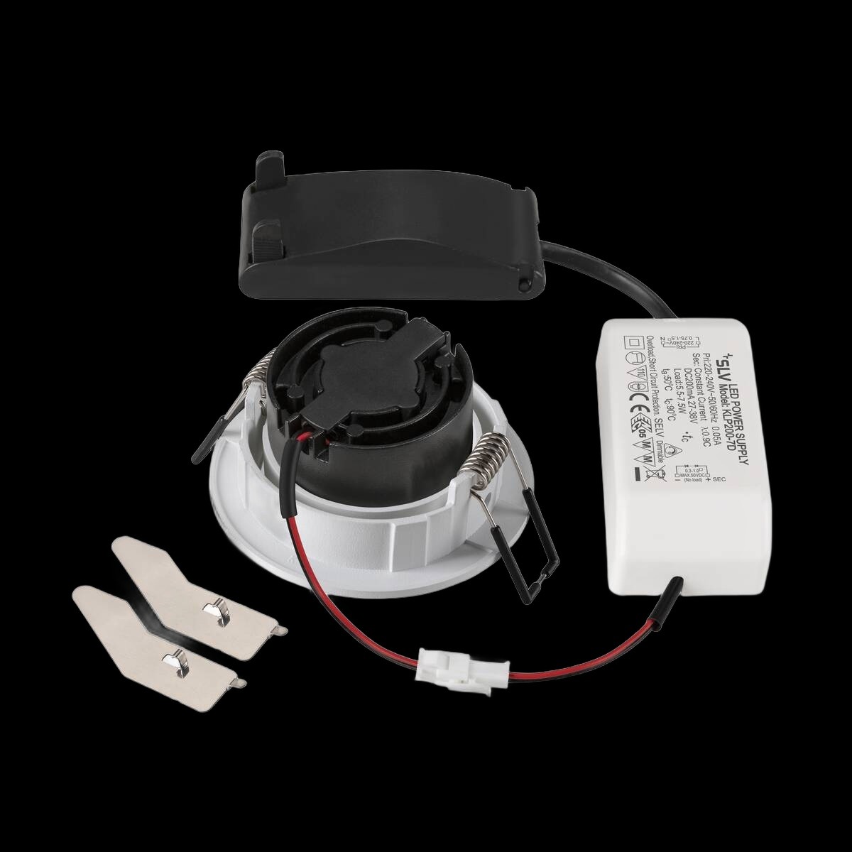 NEW TRIA® 68, Deckeneinbauleuchte, 3000 K, 60°, IP 20, rund, weiß – Bild 2