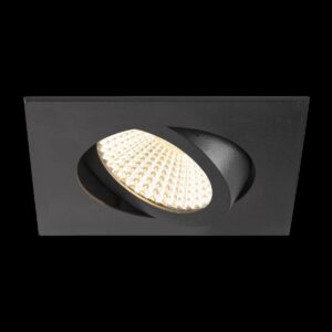 NEW TRIA® 68, Deckeneinbauleuchte, 3000 K, 60°, IP 20, quadratisch, schwarz