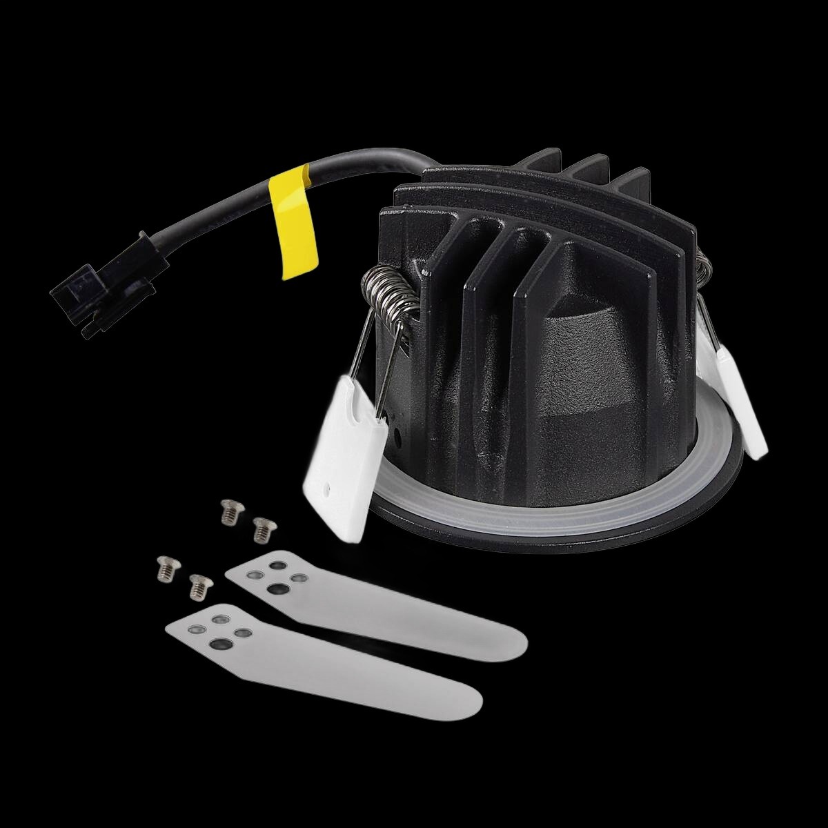NUMINOS® XS, Deckeneinbauleuchte, 3000 K, 55°, IP20, rund, schwarz / weiß – Bild 2
