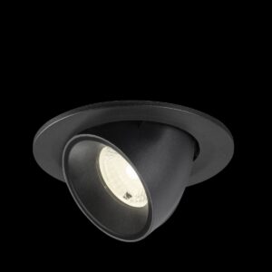 NUMINOS® GIMBLE S, Deckeneinbauleuchte, 4000 K, 40°, IP20, rund, schwarz