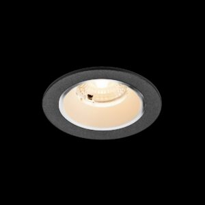NUMINOS® S, Deckeneinbauleuchte, 2700 K, 40°, IP20, rund, schwarz / weiß