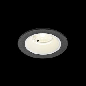 NUMINOS® S, Deckeneinbauleuchte, 4000 K, 40°, IP20, rund, schwarz / weiß