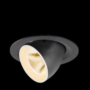 NUMINOS® GIMBLE M, Deckeneinbauleuchte, 2700 K, 20°, schwarz / weiß