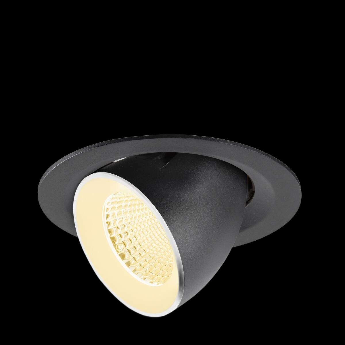 NUMINOS® GIMBLE M, Deckeneinbauleuchte, 3000 K, 40°, schwarz / weiß
