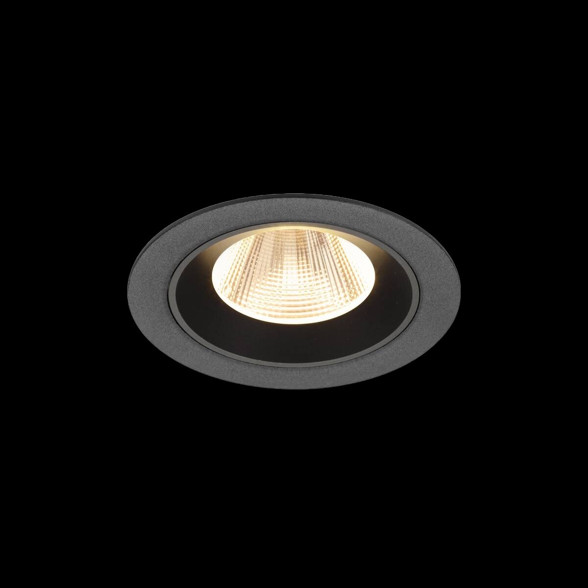NUMINOS® M, Deckeneinbauleuchte, 2700 K, 20°, IP20, rund, schwarz