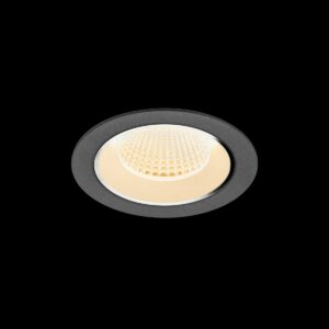 NUMINOS® M, Deckeneinbauleuchte, 2700 K, 40°, IP20, rund, schwarz / weiß