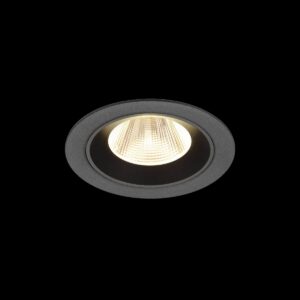 NUMINOS® M, Deckeneinbauleuchte, 3000 K, 20°, IP20, rund, schwarz
