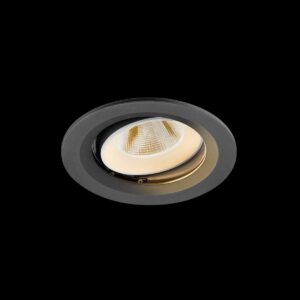 NUMINOS® MOVE M, Deckeneinbauleuchte, 2700 K, 20°, IP20, rund, schwarz / weiß