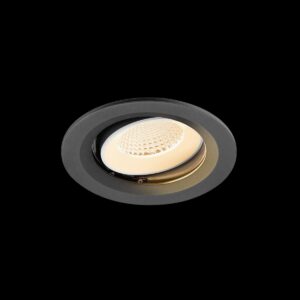 NUMINOS® MOVE M, Deckeneinbauleuchte, 2700 K, 40°, IP20, rund, schwarz / weiß