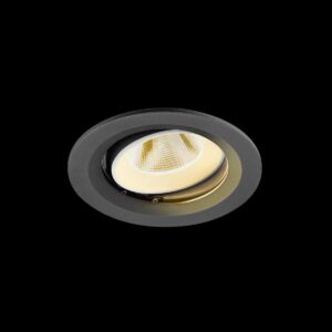 NUMINOS® MOVE M, Deckeneinbauleuchte, 3000 K, 20°, IP20, rund, schwarz / weiß