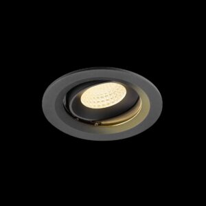 NUMINOS® MOVE M, Deckeneinbauleuchte, 3000 K, 55°, IP20, rund, schwarz