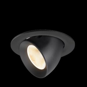 NUMINOS® GIMBLE L, Deckeneinbauleuchte, 2700 K, 20°, IP20, rund, schwarz