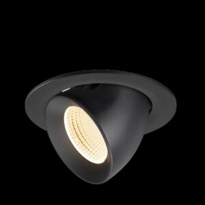 NUMINOS® GIMBLE L, Deckeneinbauleuchte, 2700 K, 55°, IP20, rund, schwarz