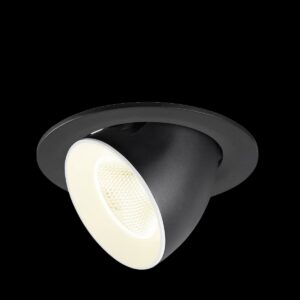 NUMINOS® GIMBLE L, Deckeneinbauleuchte, 4000 K, 20°, IP20, rund, schwarz / weiß