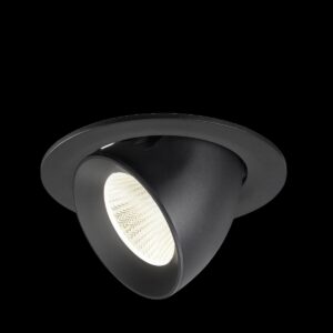 NUMINOS® GIMBLE L, Deckeneinbauleuchte, 4000 K, 40°, IP20, rund, schwarz