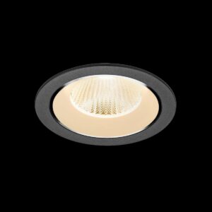 NUMINOS® L, Deckeneinbauleuchte, 2700 K, 40°, IP20, rund, schwarz / weiß