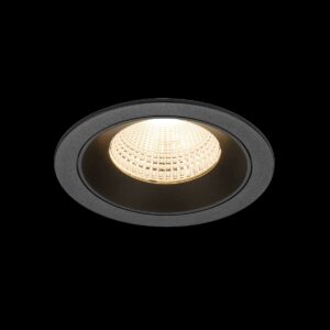NUMINOS® L, Deckeneinbauleuchte, 2700 K, 55°, IP20, rund, schwarz
