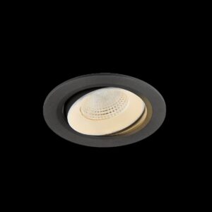 NUMINOS® MOVE L, Deckeneinbauleuchte, 2700 K, 55°, IP20, rund, schwarz / weiß
