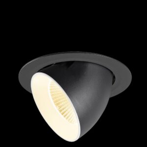 NUMINOS® GIMBLE XL, Deckeneinbauleuchte, 3000 K, 20°, schwarz / weiß