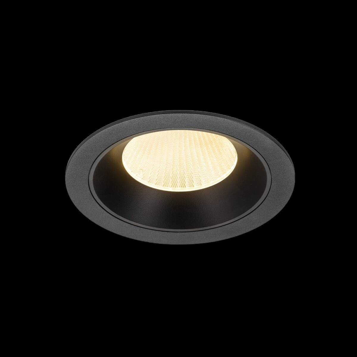 NUMINOS® XL, Deckeneinbauleuchte, 3000 K, 20°, IP20, rund, schwarz