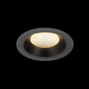 NUMINOS® XL, Deckeneinbauleuchte, 3000 K, 40°, IP20, rund, schwarz