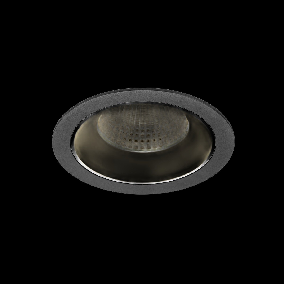 NUMINOS® XL, Deckeneinbauleuchte, 3000 K, 55°, IP20, rund, schwarz / weiß