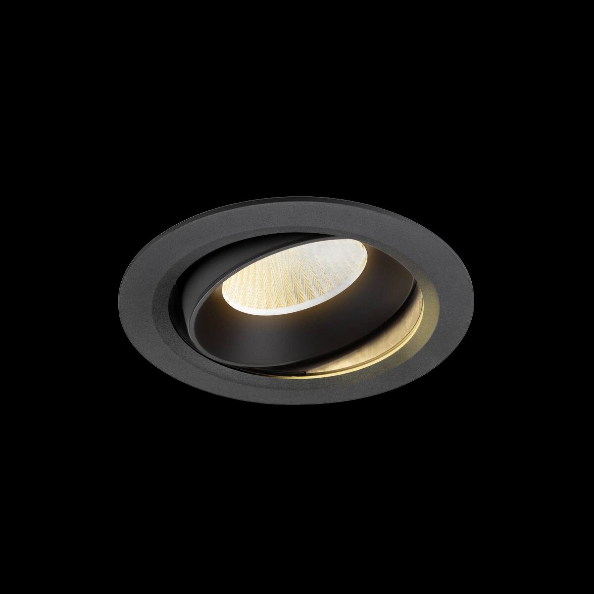 NUMINOS® MOVE XL, Deckeneinbauleuchte, 3000 K, 40°, IP20, rund, schwarz