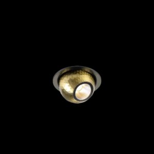 DYSKO, Deckeneinbauleuchte, rund, PHASE, 2700K, 6.4 W, 36°, schwarz / gold