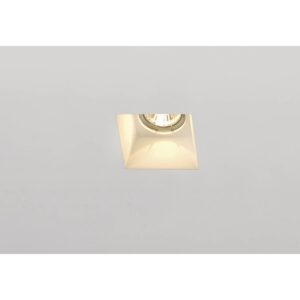 PLASTRA, Einbauleuchte, QPAR51, eckig, weißer Gips, max. 35 W