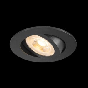 NEW TRIA® 68, Deckeneinbauleuchte, rund, max. 10 W GU10, schwarz