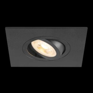 NEW TRIA® 75 XL, Deckeneinbauleuchte, quadratisch, max. 10 W, GU10, schwarz