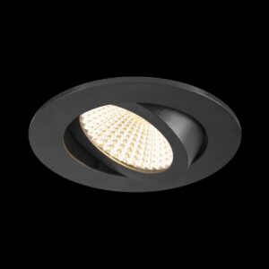 NEW TRIA® UNIVERSAL 68, Deckeneinbauleuchte, 2500/3000/4000 K, 60°, IP 20, rund, schwarz