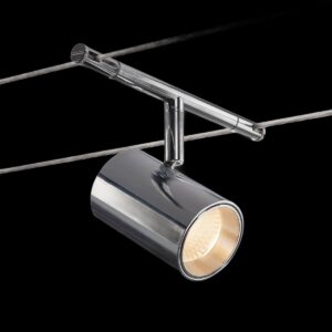NOBLO SPOT, Seilleuchte für Niedervolt-Seilsystem 2700 K chrom