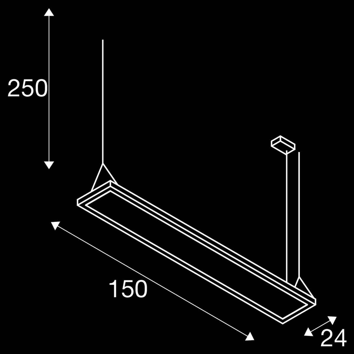 WORKLIGHT PRO 150, Pendelleuchte, 150 cm, 4000 K, DALI, Touch, grau – Bild 5