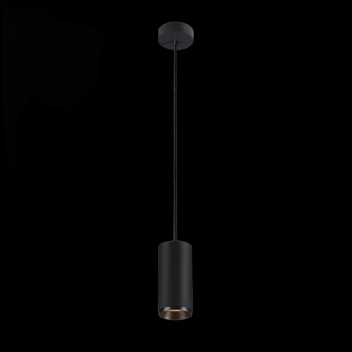 NUMINOS® M PD, PHASE, Pendelleuchte, Pendellänge 250 cm, 2700 K, 14 Watt, 36°, Phasenabschnitt, matt schwarz