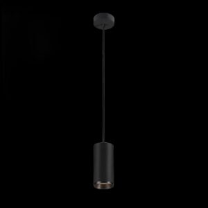 NUMINOS® M PD, PHASE, Pendelleuchte, Pendellänge 250 cm, 3000 K, 14 Watt, 24°, Phasenabschnitt, matt schwarz