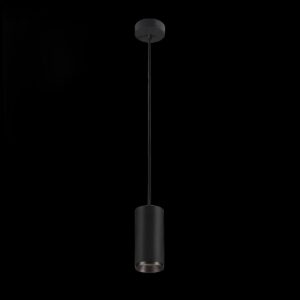 NUMINOS® M PD, PHASE, Pendelleuchte, Pendellänge 250 cm, 4000 K, 14 Watt, 24°, Phasenabschnitt, matt schwarz